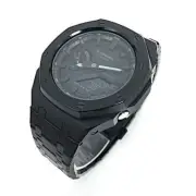 Casio GA2100 Casioak Mod Royal Oak G-Shock GA-2100 Black All Metal Steel Watch