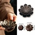 Black Incense Holder Round Plate for Joss Cone Insence Contemporary Style