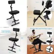 Portable Adjustable Musician Performer Stool - Folding Musicians...
