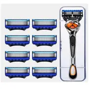 5-Blade MotionSphere Razor Trimmer Handle 8 Refill Cartridges fit Razor Handles Precision Grooming