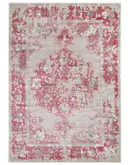 [Rug Culture] Alexa Transitional Rug Grey Fuchsia