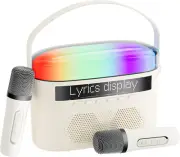 Karaoke Machine,Karaoke Machine with Lyrics Display,Portable Bluetooth 5.3 Karao