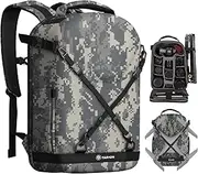 TARION Camera Backpack, Photography Backpack with Hard Shell, Camera Bag with 15'' Laptop Compartment and Rain Cover, Backpack for Drones DSLR SLR Cameras Accessories