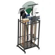 Garden Tool Organizer, Yard Tool Tower Rack for Garage Organization