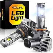 OXILAM 9006 HB4 Fog Light Bulbs, 30000LM 800% Brightness, 6500K Cool White, Plug-and-Play, Canbus Ready, Pack of 2
