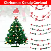 Christmas Candy Garland Peppermint Candy Beads Garland Xmas Party