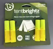 Brightz Tentbrightz LED Tent String Lights, 4 Pack - Quick Clip-On Guyline...