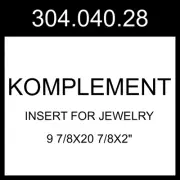IKEA KOMPLEMENT Insert For Jewelry Light Gray 9 7/8x20 7/8x2" 304.040.28
