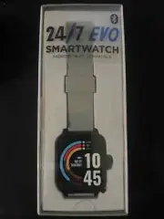 24/7 EVO Adult Smart Watch, HRM, Activity Tracker, Multi Sports (Black/Grey)