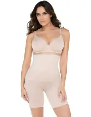 [Miraclesuit Shapewear] Comfy Curves High Waist Tummy And Thigh Slimmer in Beige