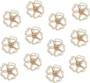 CORHAD 20pcs Electroplated Flower DIY Craft Charms for Jewelry Pendants Bag Decor Mobile Phone Cases
