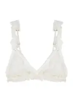 Love Stories Uma Ruffled Lace Soft-cup bra - Off White 32C/D (32 C/D)