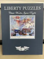 Liberty Puzzles - Winter, Carnival Fair, 1919 by Boris Kustodiyev - 13.75"x16.5"