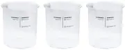 Ninja CREAMi Deluxe Ice Cream Maker 24 oz PINTS ONLY (3-pack) NC500 NC501 etc.