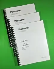 Owners Advanced Manual for Panasonic DC-S1H Camera 626 Pages W/Clear Covers!