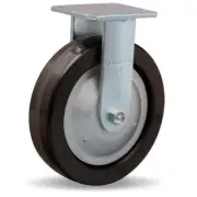 Hamilton R-TG-8P 8" x 2" Thread Guard Rigid Caster - Durable Plastex Phenolic Wh