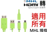 在飛比找Yahoo!奇摩拍賣優惠-通用款 2米長 彩色MHL線 MicroUSB TO HDM