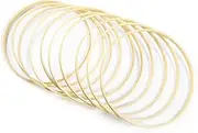 IMIKEYA 13 Pcs Bamboo Dreamcatcher Rings for DIY Crafting Natural Smooth Bamboo Hoops for Wreaths Wind Chimes Wedding Decor for Handmade Projects and Photo Props