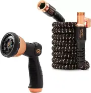 50' Pocket Hose Copper Bullet with Sprayer Expanding Garden Hose