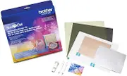 Brother CAEBSKIT1 Embossing Starter Kit, Card Embossing Kit, Scrap Booking Starter Kit, for Use with Brother ScanNcut or ScanNcut2 Machines, 50 Embossing Patterns, 12” x 9.5” Embossing Mat