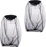 Fly Head Net | Face Netting Fly Net Hat Hood,Fly Face Net, Fly Shield Midge Net, Fine Mesh Head Netting, Face for Outdoor Hiking Hunting Fishing