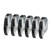 6 Pcs Label Tape Compatible with Embossing Label Tape for Label5070