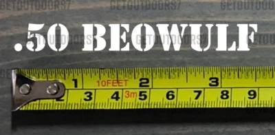 50 Beowulf Sticker Decal 3.5" .50 Ammo Can Box Label Ammunition Case DIE CUT XO