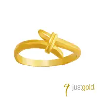 在飛比找蝦皮商城優惠-【Just Gold 鎮金店】相繫純金系列 黃金戒指 男女對