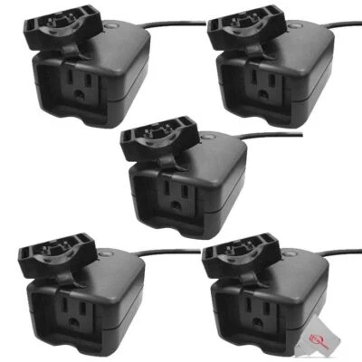 5x Vivitar Outdoor Waterproof Smart Plug WiFi Outlet No Hub Required