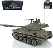 Wheelfun Henglong 1/16 Scale 7.0 Upgraded Walker Bulldog RTR RC Tank 3839 Metal Tracks Hobby Grade Model for Hobby