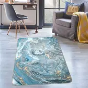 3D Mixed Blue Texture NBC2417 Game Rug Mat Elegant Photo Carpet Mat Fay 2023