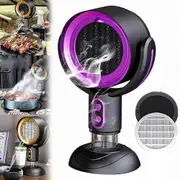 Puff Chill Smoking Fan，Puff Chill Fan for Smoking，Smoke Away Purifier Fan Purple Charging model