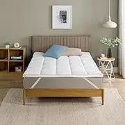 Zinus Mattress Topper, Polyester, White, 190 x 140 cm