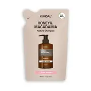 KUNDAL - Honey & Macadamia Nature Shampoo - Refill Pack - 400ml - Baby Powder