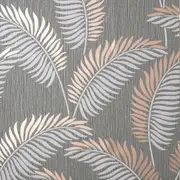 Cascade Leaf Wallpaper Fine Decor Grey/Rose Gold