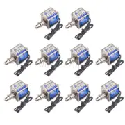 10PC 12V JF-0826B Reset10mm 20N Push Pull Type Open Frame Solenoid Electromagnet