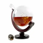Whiskey Decanter Spirits Wine Bourbon Glass Globe Ship 28 Oz Gift Bar Father Dad