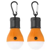 Camping Lantern, 2 Packs LED Tent Lamp Bulb Battery Powered 3 Modes, Yellow