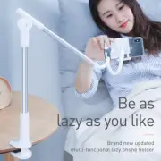 Mobile Phone Mount Stand Holder Baseus Flexible 360° Clip Desktop Bracket Grey