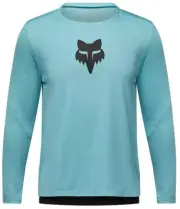 Fox Racing Ranger Fox Head Youth LS MTB Mountain Bike Jersey Vintage Wash Blue