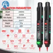 A3008 Mini Digital Multimeter Pen DC/AC Smart Voltage Tester Meter 6000 Counts