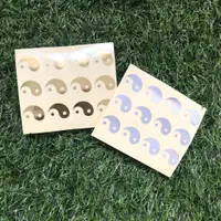 在飛比找蝦皮購物優惠-🍀明心錄🍀【商品】2公分太極防水貼紙(12枚一張) 燙金 燙