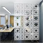 Hanging Room Divider, 5MM Thick Waterproof Privacy Screen, Decorative Wood-Plastic Screen Panels, Home Decor for Living Room(15pcs)