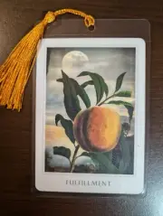 FULFILLMENT Bookmark Oracle Sacred Deck Card NEW Destiny Gift Tarot Art PEACH