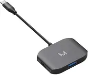 Moyork Lynk Convenient USB-C Enabled 1x USB 3.0 2X USB 2.0 Multiport Adapter Space Grey 6.4x1cm