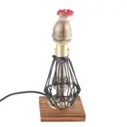 Retro Water Pipe Lamp Unique Shape Industrial Style Desk Lamp For Cafe 8818 SD