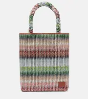 [Missoni] Missoni Zigzag Large leather-trimmed tote bag One Size multicoloured