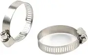 Stainless Steel 304 Hose Clamps 3/8"-5/8" - Adjustable Worm Gear Clamps for Automotive & Garden Hose Connections,22.4,25.6mm
