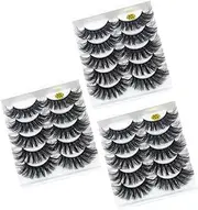 ARTSEWPLY Eyelash Extensions Pairs Brown Lash Clusters Volume False Eyelashes for Makeup