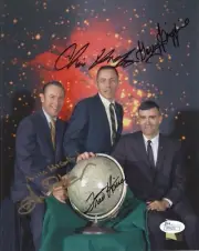 FRED HAISE+KRANZ+KRAFT+GRIFFIN 8.5x11 PHOTO APOLLO 13